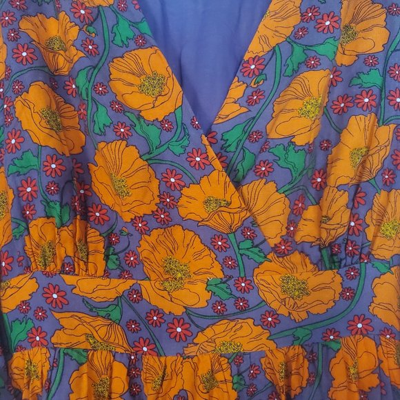 Dawn O’Porter x Joanie: 70's retro style maxi dress, size US 10 (EUC) - Picture 6 of 13